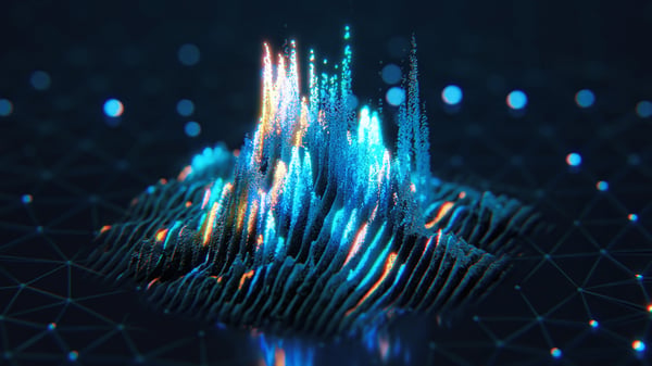 AI glowing pattern