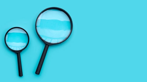 Two magnifying glasses