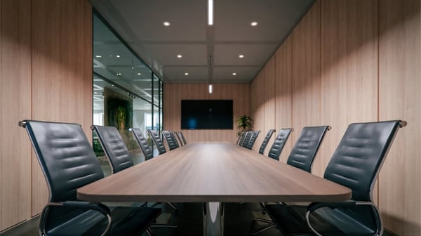 Empty boardroom