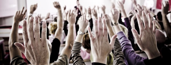 Hands raised