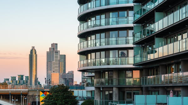 Apartment buildings in the UK